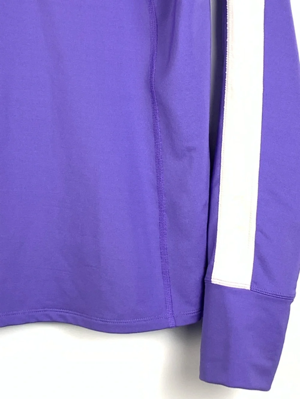Nike Dri-FIT Running Half Zip Pullover Purple White Thumbholes Women’s M
